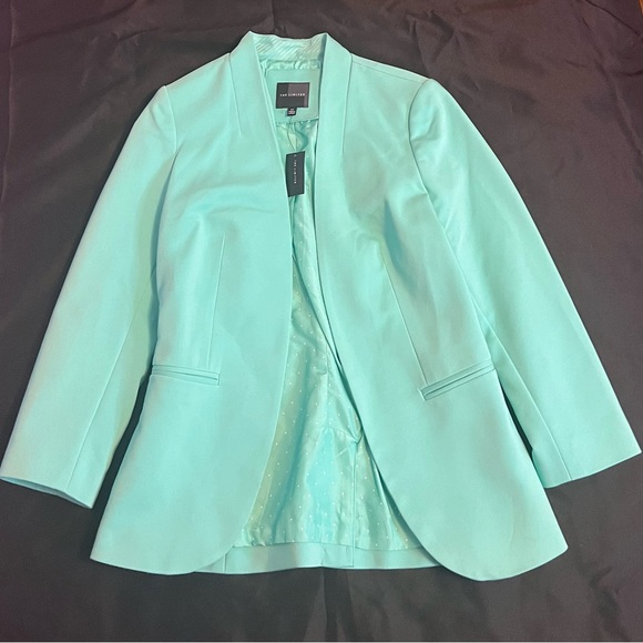 Express Jackets & Blazers - NWT EXPRESS Women's Open Front Aqua Green Blazer